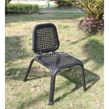 Outdoor Stahl PE Rattan Mesh Stuhl